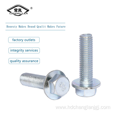 Inch steel Hex flange screws